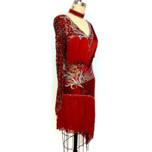 Crimson Flare Dress 3