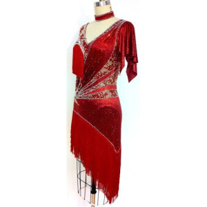 Crimson Flare Dress 4