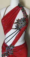 Dangerous Beauty latin dress with Swarovski crystals embellishments