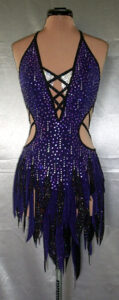 Purple Rain Latin Dance Costume by Zhanna Kens