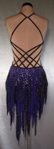 Purple Rain Latin Dance Costume by Zhanna Kens