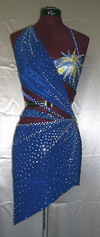 Stars Dress latin rhythm dance costume